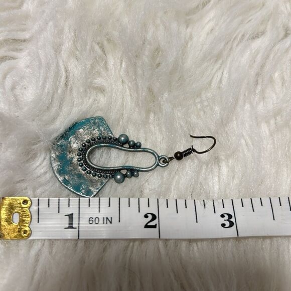 Teal earrings  - Picture 3 of 3